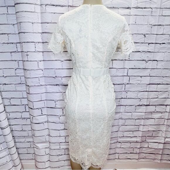 ALEXIA ADMOR IVORY LACE  DELORA DRESS Size 2 - Picture 10 of 15